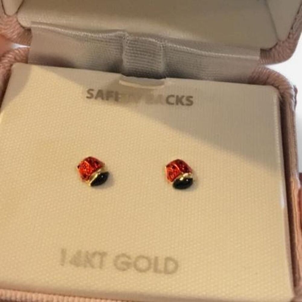 Zales Gold and Red Jewellery
